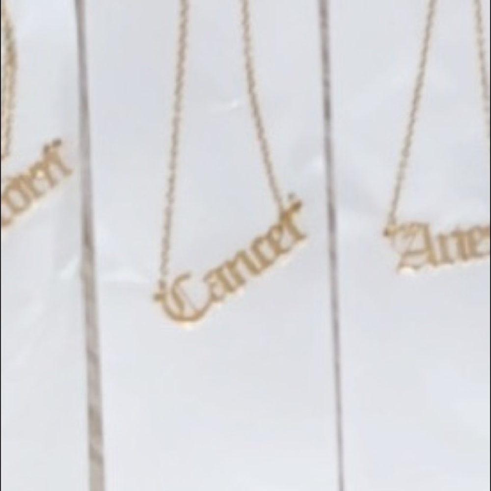 Cancer Zodiac Sign Necklace